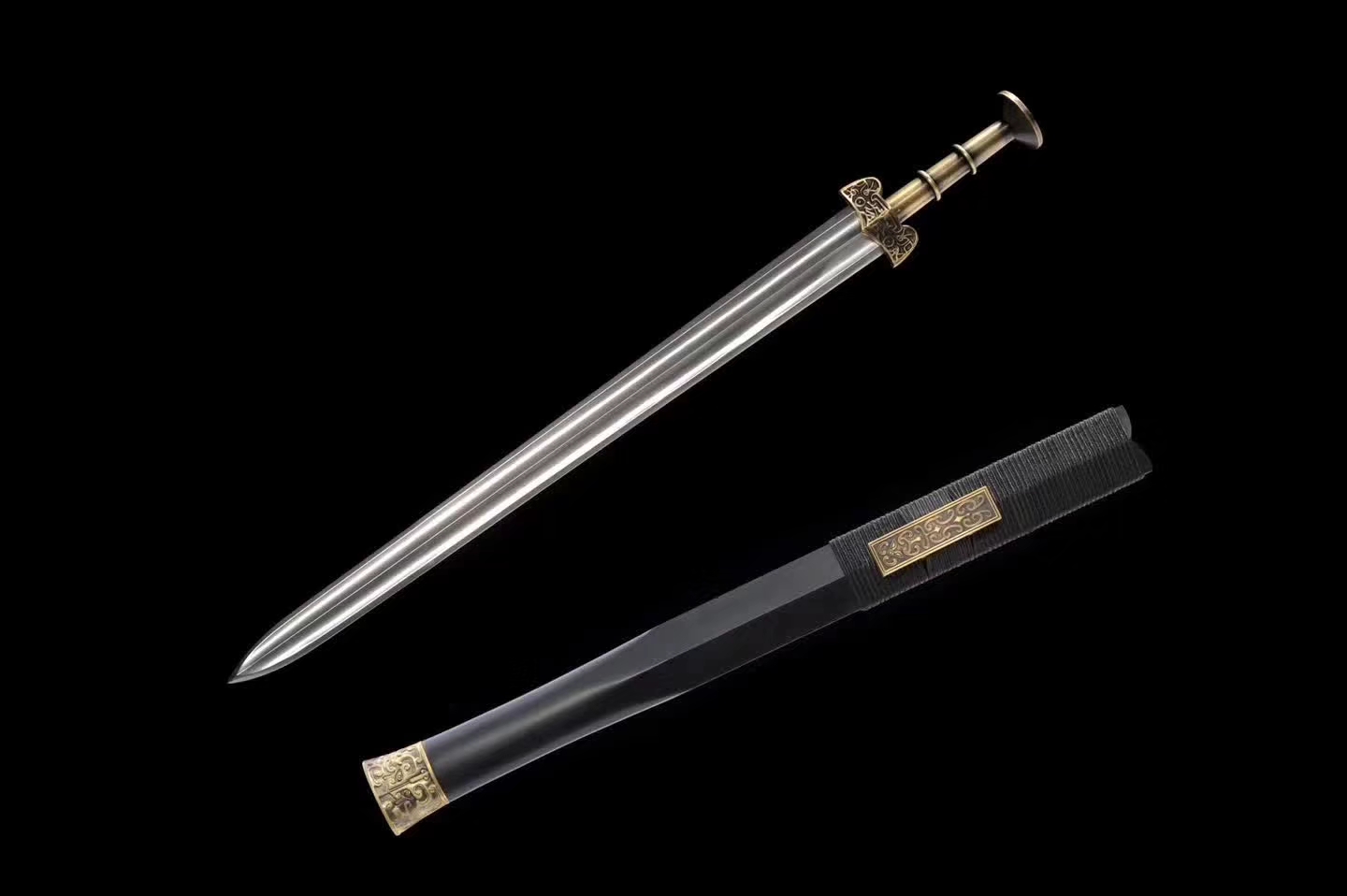 越王剑,龙泉刀剑,花纹钢汉剑专卖图片