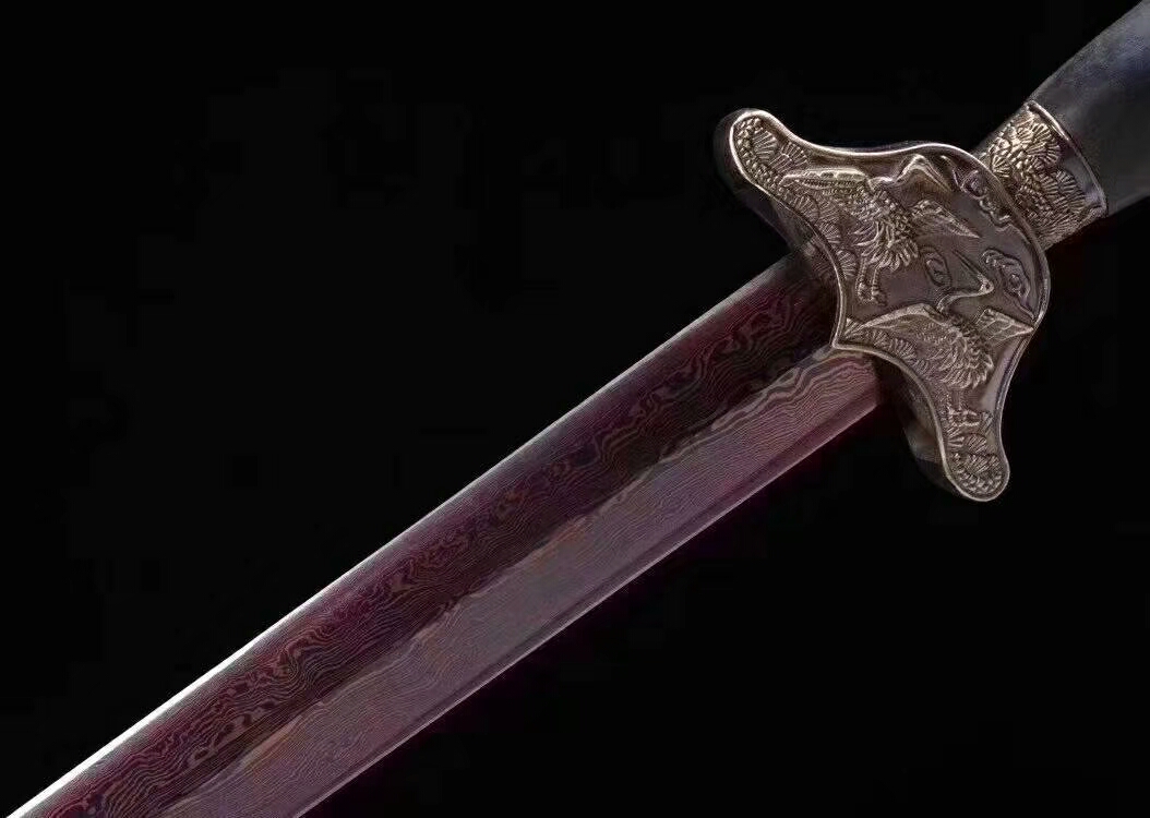松鹤剑溢彩款|花纹钢|龙泉宝剑,龙泉剑图片