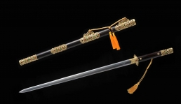 精装八面唐剑|百炼花纹钢|龙泉刀剑