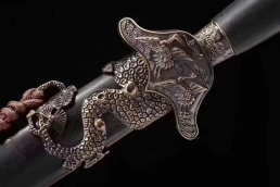 松鹤剑溢彩款|花纹钢|龙泉宝剑